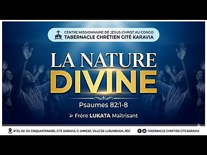 Vendredi 01.05.2026 "La Nature Divine" Fr LUKATA Maitrisant