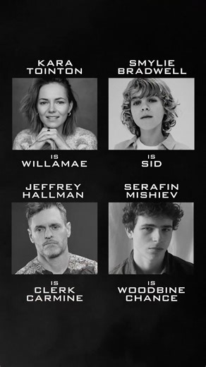 Willamae. Sid. Clerk Carmine. Woodbine. The Hunger Games: Sunrise on the Reaping – in cinemas November 20, 2026. | Lionsgate