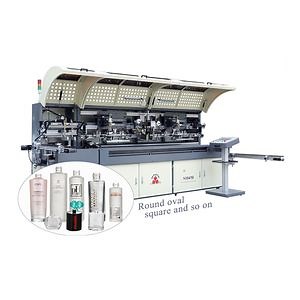 [Hot Item] 3 Colors Automatic Servo Screen Printing Machine for Bottles