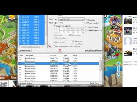 Dragon City cheat engine 6.2 Tutorial December 2012