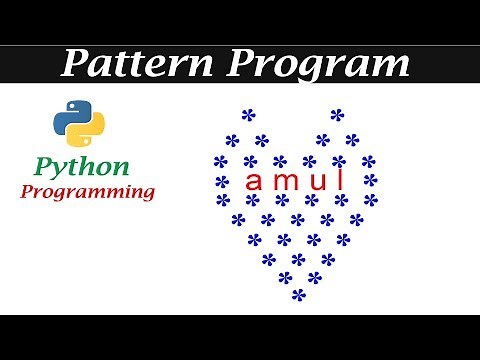 Python Pattern Program - Printing Names in The Center Of The Heart
