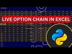 LIVE OPTION CHAIN IN EXCEL USING PYTHON