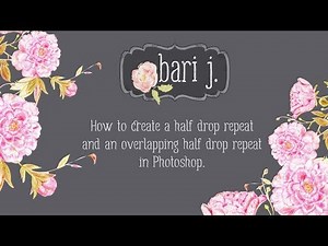 How to Make an Overlapping Half Drop Repeat Pattern