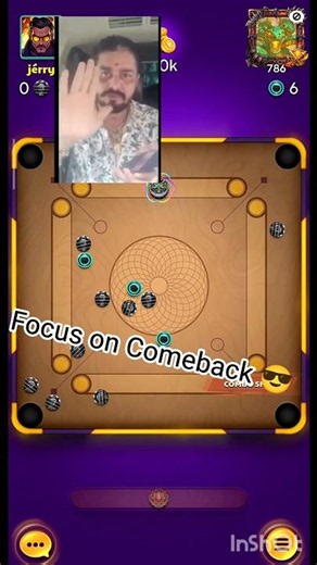 Focus on Comeback 😈😎 carrom pool
