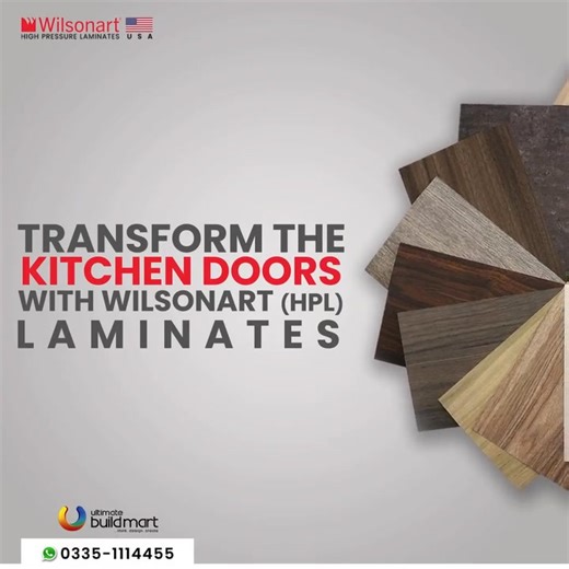 Give your kitchen the makeover it deserves with Wilsonart Laminate! ✨ Turn everyday cooking into a stylish experience with luxurious finishes, vibrant textures, and lasting durability — all in one surface. ✨ With its sleek design and modern edge, Wilsonart makes every kitchen both stunning and strong. 💫 Because your kitchen isn’t just a space — it’s the heart of your home. ❤️ 📍 Ultimate Buildmart, Jami Commercial, Phase VII, D.H.A, Karachi 📞 92 335 1114455 | 🌐www.ultimatebuildmart.com 📩 DM 