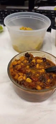 Easy Vegetarian Taco Soup Work Lunch #shorts