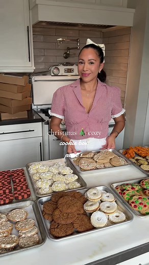cozy christmas cookie box, part #1. a labor of delicious love. fueled by a little organization and lots and lots of coffee. comment COOKIE BOX and i'll send you a post with a little round-up of all my favorite supplies and cookie recipes. FOLLOW for day #2 coming soon. #holidaybaking #christmasgiftideas #christmasbaking
