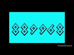 Numbers 0 to 1000000 with cyan background From speed 0,5x to 8x