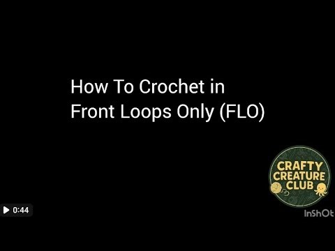 How to Crochet in the Front Loops Only (FLO) | Beginner Tutorial