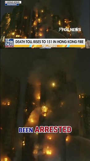 Death toll in Hong Kong high-rise fire soars to 151 #shorts #foxnews #world