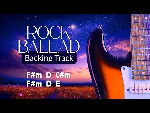 Backing Track | Rock Guitar Ballad | F# minor