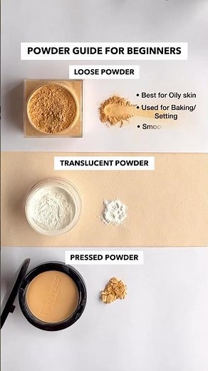 Powder Guide for beginners || How to use loose powder #makeup #viral