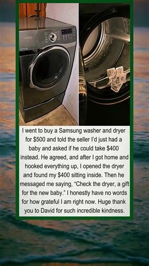 Man Leaves Money In Washing Machine He Sold To Help Mother