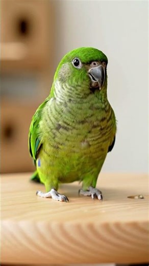 Parrotlet takes tiny steps with big attitude 🐦😄