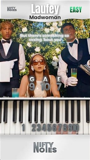 Laufey - Madwoman | Piano Tutorial #shorts #piano #pianotutorial