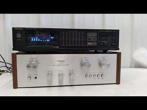 Technics SH-8046 Equalizer & Technics SU-7600 Stereo Integrated Amplifier || Sound Test ||