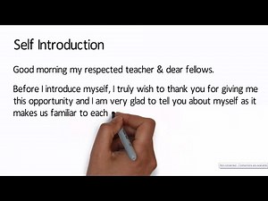how to introduce yourself in college school university | self introduction | english writing
