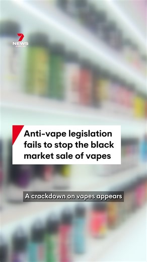A crackdown on vapes appears to be doing little to stop black market sales. Only one in every 1600 purchases without a prescription happens legally at a pharmacy. #vapes #ecigarettes #Labor #crackdown #7NEWS | 7NEWS Sydney
