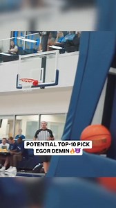 How high will he go? 👀👇 6’9” Russian born PG Egor Demin, Bleacher Report currently has him projected at 14. He projects as a jumbo wing connector, fitting the dribble, shoot, and pass archetype that NBA scouts covet. 🎥: @byumbb #egordemin #nba #nbadraft #explore #viral | HoopStudy