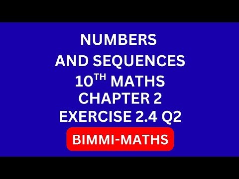 10th Maths Chapter 2 Exercise 2.4 Q2