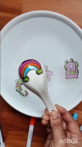 How to draw and color a rainbow 🌈. # magic water pens #floating #white board markers