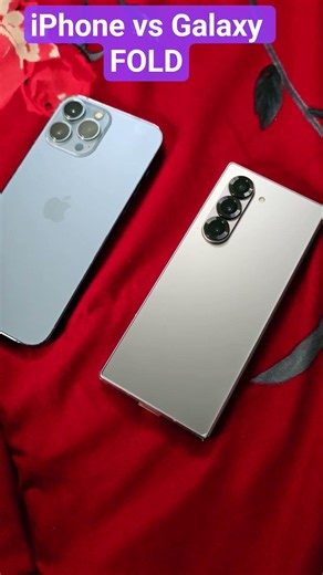 iPhone vs SAMSUNG GALAXY Z FOLD 6 #shorts #samsung #iphone #apple