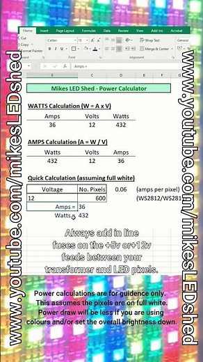 🎥 LED Pixel Power Calculator – Quick & Easy! ⚡💡