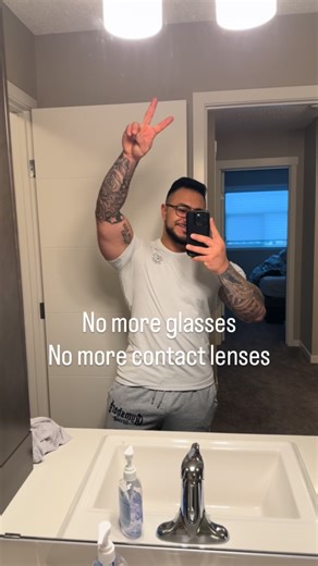 Reda Majed on Instagram: "LASIK eye surgery going down today! Can’t wait to snap these glasses in half 😆"