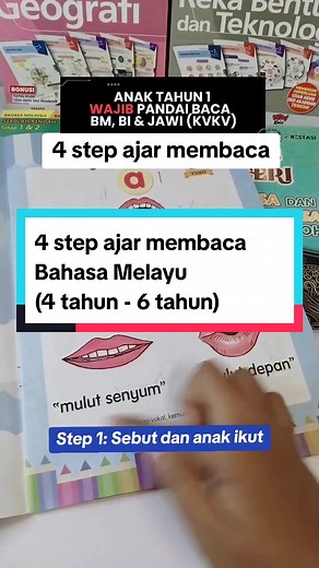4 Step Ajar Anak Membaca Bahasa Melayu