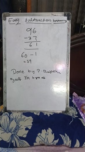 easy subtraction method (borrowing) by rusheka