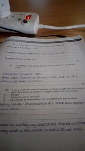 (i) Identify the types of aid illustrated in photographs D, E a... | Filo