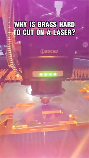 Reflective materials like brass and copper bounce the light energy instead of absorbing it, which makes it harder to cut with a fiber laser #welding #metalfabrication #fiberlaser #lasercutting #manufacturing | Hero Machine Co