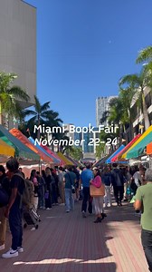 The Miami Book Fair Street Fair is officially open! 🎉 The street fair opens at 9am and the weather is PERFECT this weekend! We’re welcoming thousands of book-loving students and visitors from all over Miami-Dade County. Huge thanks to our incredible workers, dedicated volunteers, and generous sponsors for making this possible. Can’t wait to see even more of you tomorrow! ✨ 📆Street Fair: November 22nd-24th 🔗Get your tickets at the link in our bio! | Miami Book Fair