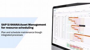 SAP S/4HANA Asset Management for resource scheduling
