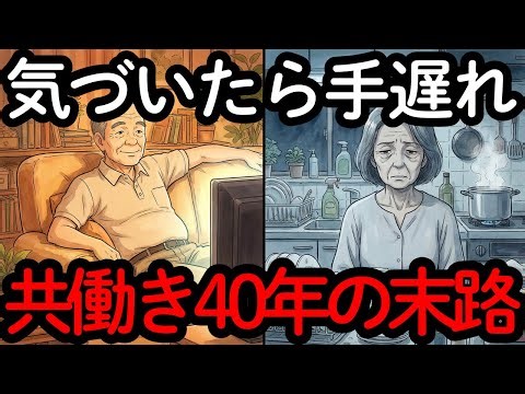 【もう限界】共働き40年で定年後に妻が告げた一言に夫は…【三行半】