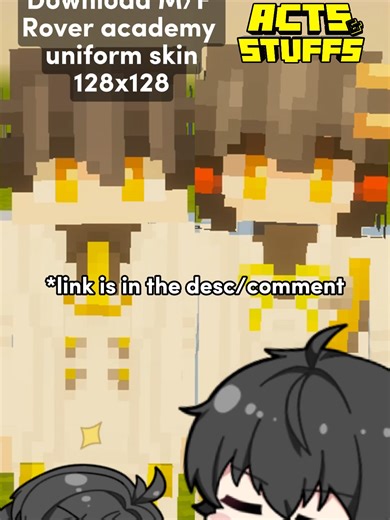 Male/Female Rover Startorch Academy Skin 128x128 - Supported for Action & Stuff Texture! #minecraft #minecraftskin #rover #roverwutheringwaves #malerover #femalerover #mrover #frover #wutheringwaves #lahairoi #startorchacademy