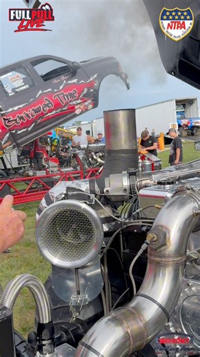 Feeding HUGE Turbo Ether!! 😤 Full Pull NTPA Truck and Tractor Pulling #truckpulling #turbo #fblifestyle | 4wd Diesel Truck Pullers