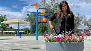 Planting Self-Watering Containers at Our City's New Splash Pad! 🙌🌸 | Garden Answer