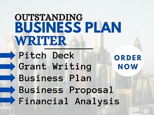 A Business Plan Writer, SBA Loan Business Plan with 4years Financial Plan