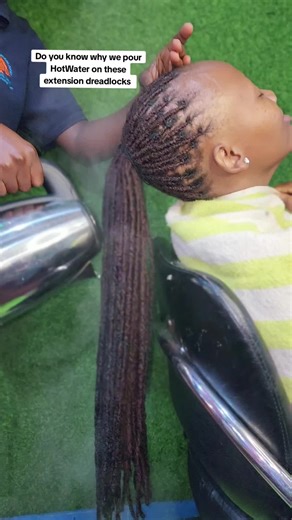 Why Hot Water is Poured on Extension Dreadlocks