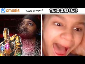 💎 Thanos invades Omegle Prank (Snap effect disappear Trolling)