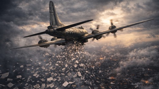 Why WW2 bombers sometimes dropped paper instead of bombs