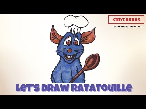 How to Draw Remy from Ratatouille 🐭👨‍🍳 | Disney Pixar Drawing Tutorial