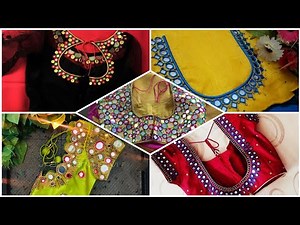 25 Mirror Work Blouse Designs | Aari Works | Maggam Works