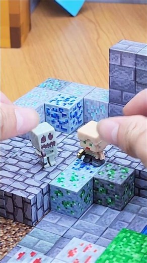 Mining in Cave - MAGNETIC Minecraft BLOCKS#minecraft