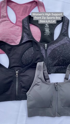 Women's High Support Front Zip Sports Bra Made for: high-intensity fitness classes, running, kickboxing Moves with: soft and stretchy moisture-wicking fabric Must-have features: front adjustable straps, zip-front design with inner hook, mesh inset, padded cups Front Full Length Zipper Size: s,m,l,xl #fyp #sportsbra #innerwear #activewear #bra #underwear #innerwear #fypシ #women #panties #tiktoknepal #bharatpur #foryou #kathmandunepal #jawalakhel #viralvideo #nepalimuser #pokhara #patan #jhamsikhe
