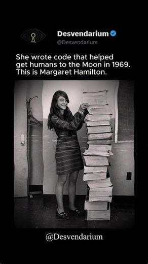 The Woman Behind the Moon Landing Code 🌕 | Margaret Hamilton | #shorts