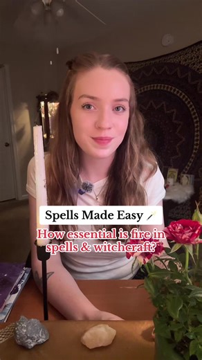 Replying to @Olive Any element can be used in replacement of fire! Each one holding it’s own unique power. My personal favorite: water. 🌊 Welcome to my series — Spells Made Easy! 🕯️ Follow along for more. 🌀 *And remember— YOU are the magick. ✨ ~~~ Join me and the Scarlet Rose Coven on Jan. 18th for our next online gathering — a night of self-care, spell work, & sacred practices to tap into glamour magick✨🕯️ All details 🔗 in bio. (Just click the Covens tab 🌹) #witchtok #iamzoearnold #witcht