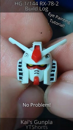 Level Up Your Gunpla! HG Gundam Eye Painting Made Simple ft. RX-78-2 #gundam #gunpla