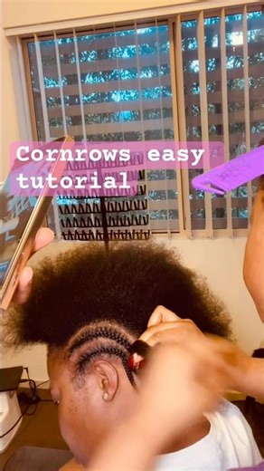 Cornrows easy tutorial for beginners